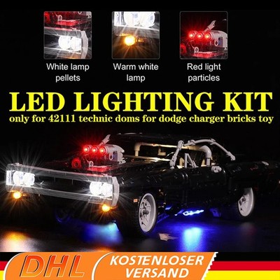 LED Light Beleuchtung Set Für LEGO Technic Doms Für Dodge Charger Car 42111