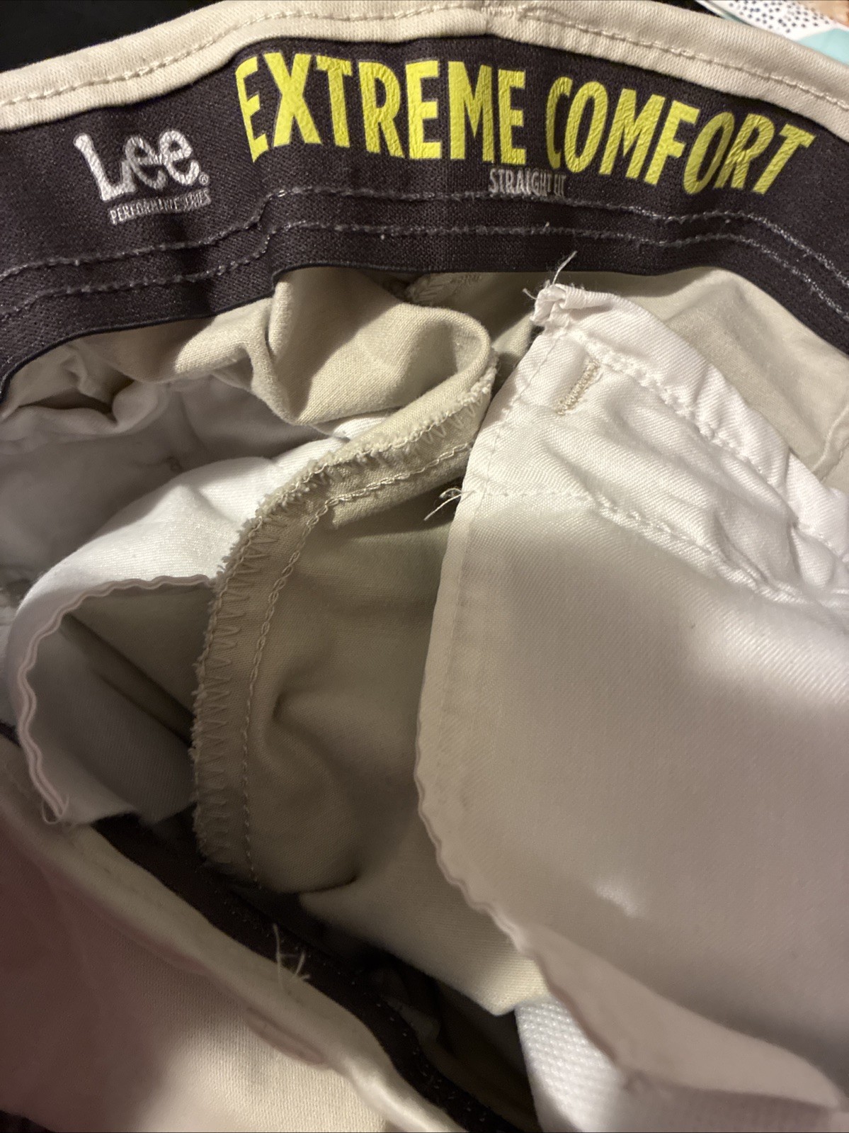 Lee ~ Extreme Comfort ~ Straight Fit Pant Men's 33X29 Tan/Khaki ~