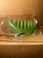 2 Pcs Massage Comb Jade Guasha Scraping Scalp Comb Massager for Head Body