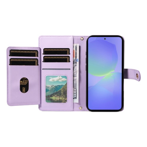 FR Samsung Galaxy A17 A56 A36 A16 Crossbody Magnet Flip Wallet Card Case+Strap - Bild 101 von 108