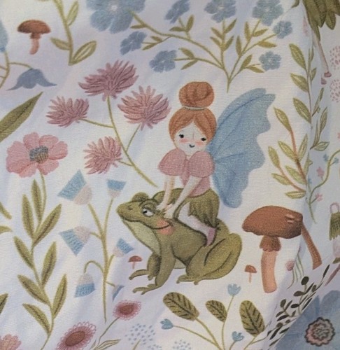 Matilda Jane Platinum Top Fairies Frog Tie Back Puffer Girls Size 8 Cottagecore - Picture 2 of 10