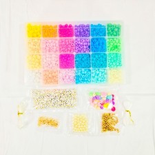    Bead  Charm Craft Kit   Jewelry Making Set w/ Organizer Box  Strings