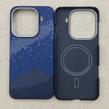 Fr OPPO Find X9/X9 Pro Aramid Genuine Carbon Fiber Back Cover Slim Magnetic Case