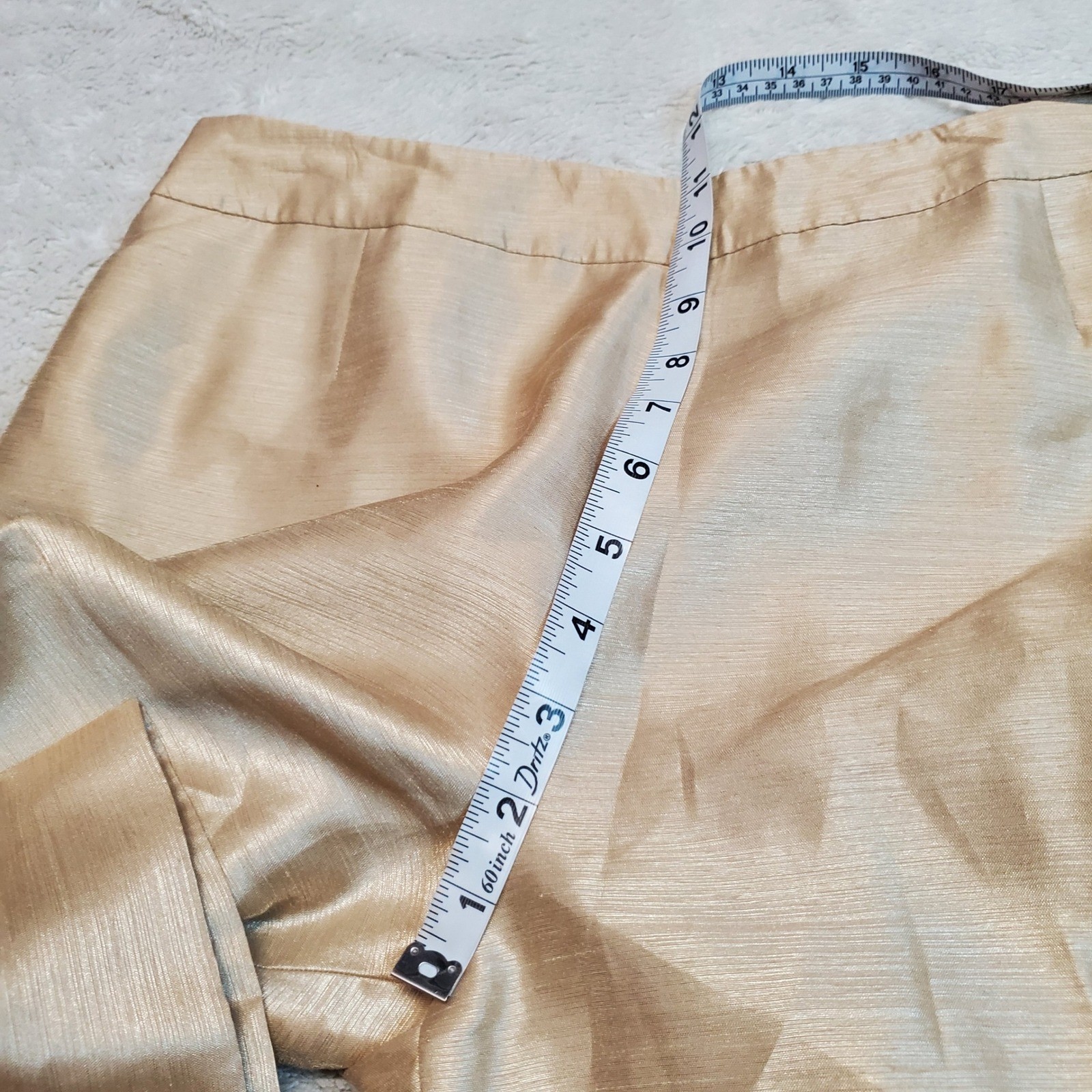 Le Suit Gold Holiday Gatsby Office Formal Classic Suit Set Jacket Pants 8 Petite