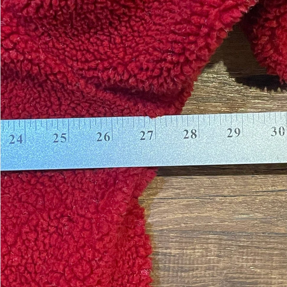 TASHA POLIZZI T.P. Saddleblanket and Co Chaqueta polar roja Bandera XL EE. UU. Hecha Foto 4 de 4