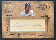 LUIS APARICIO 2004 Donruss Leather & Lumber Cuts #LC-30 Autograph /224 HOF AUTO