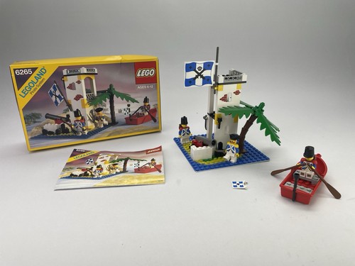 LEGO Pirates SABRE ISLAND 6265 Vintage 1989 99.9% COMPLETE Instructions & BOX - Picture 1 of 24
