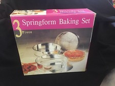 Brand New In Box 3 Piece Springform Baking Se...