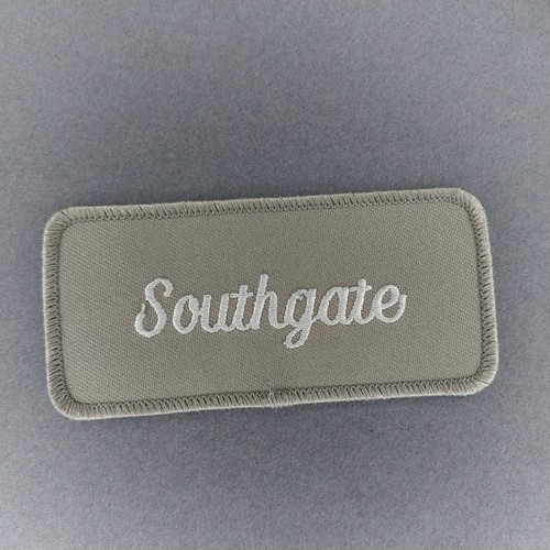 Southgate Tan White 2"x4" Sew On Patch - Picture 1 of 2