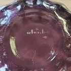 Blenko Hand Blown Art Glass Purple Decorative Bowl