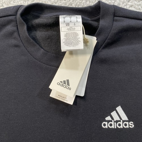 NWT Men's Adidas Black Fleece Sweatshirt Size Medium MSRP $45 - Picture 2 of 10