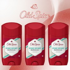 3 Pack Old Spice High Endurance Pure Sport Deodorant Stick 2.25 oz