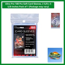 100 Pcs Ultra Clear Card Sleeves for Sports, Magic Pokemon Cards, 2.6 x 3.6