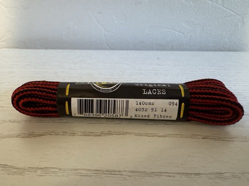 Dr Martens Original Black And Red Round 140cm 8-10 Hole Boot Laces - Brand New - Picture 5 of 5