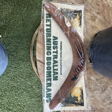 Australian Returning Boomerang Hand Carved Painted-J1.1