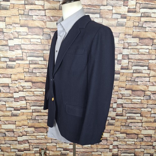 Pendleton Vintage Jacket Blazer Womens 16 Navy with Gold Buttons Flannel Wool - Picture 6 of 11
