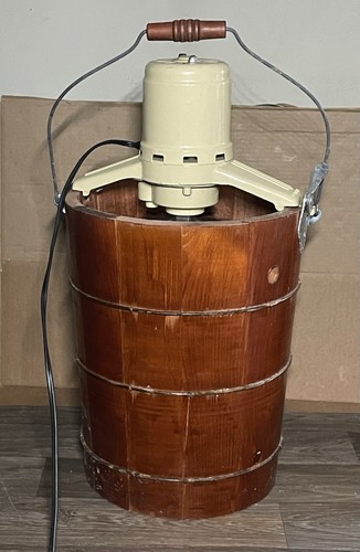 VTG Rival White Mountain 6QT Electric Ice Cream Freezer Maker Model F69206 - Picture 6 of 8