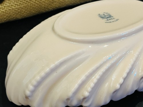 LENOX ~6” Acanthus Leaf PINK And WHITE Bowl~Serving/Candy Dish GUC - Picture 21 of 23