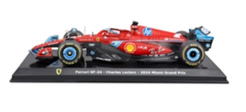 LE GRANDI FERRARI F1-1:24 FERRARI SF-24-CHARLES LECLERC-2024 MIAMI GRAND PRIX 64 - Imagen 2 de 2