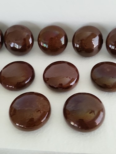 Antique Vintage Brown Porcelain Door Knobs 2" Lot Of 11 - Picture 3 of 24