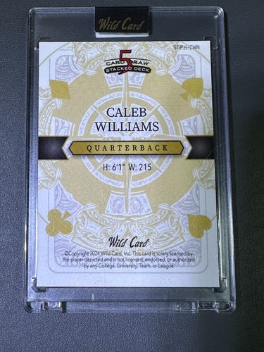 🔥 Caleb Williams (RC) 1/1 – 2024 Wild Card 7 Karten Queen – Bears – Sealed Never  - Bild 3 von 3