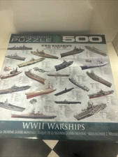 Eurographics WWII World War II Warships 500 Piece Puzzle NEW Sealed