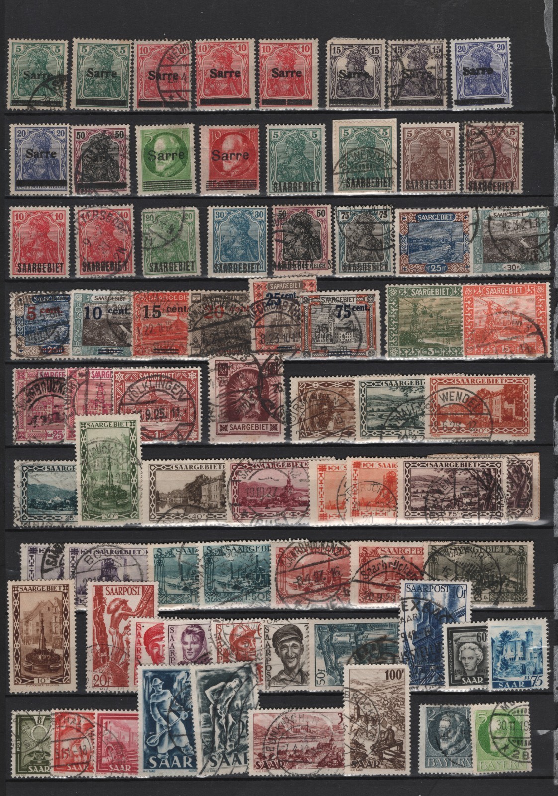 Saar  collection used and mint  F-Vf  -  Lakeshore Philatelics