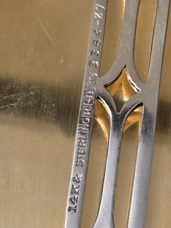 Estuche de cigarrillos Blackinton 14k Sterling R MCM ERA Foto 4 de 4