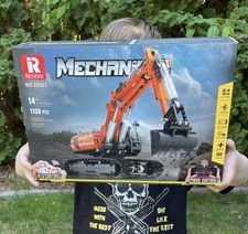 Motorized Excavator Loader Building Blocks MOC Bricks DIY Model Toys Set NEW BOX