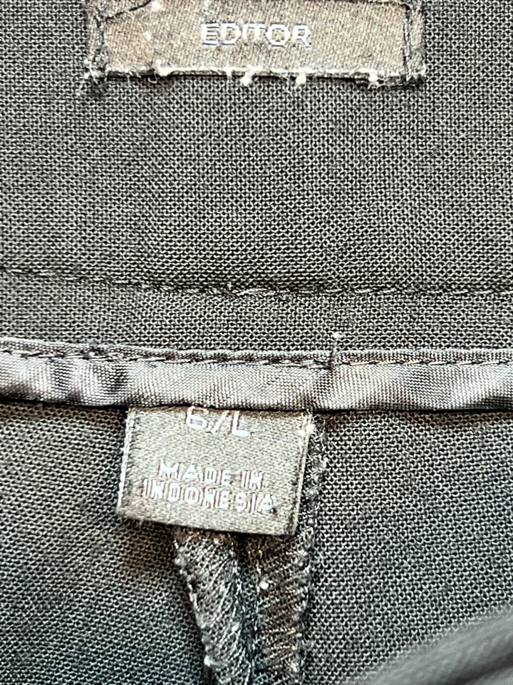 Pantalones acampanados Express Design Studio para mujer Editor elásticos talla 6/L negros Foto 4 de 4