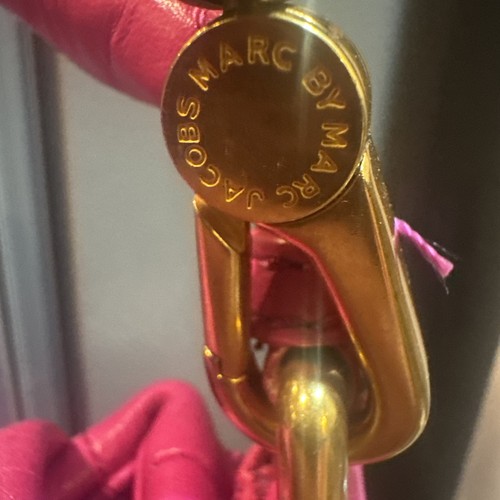 Bolso de Mano Marc Jacobs Cuero Rosa ¡Gran Forma! 13 x 10” - Imagen 4 de 16