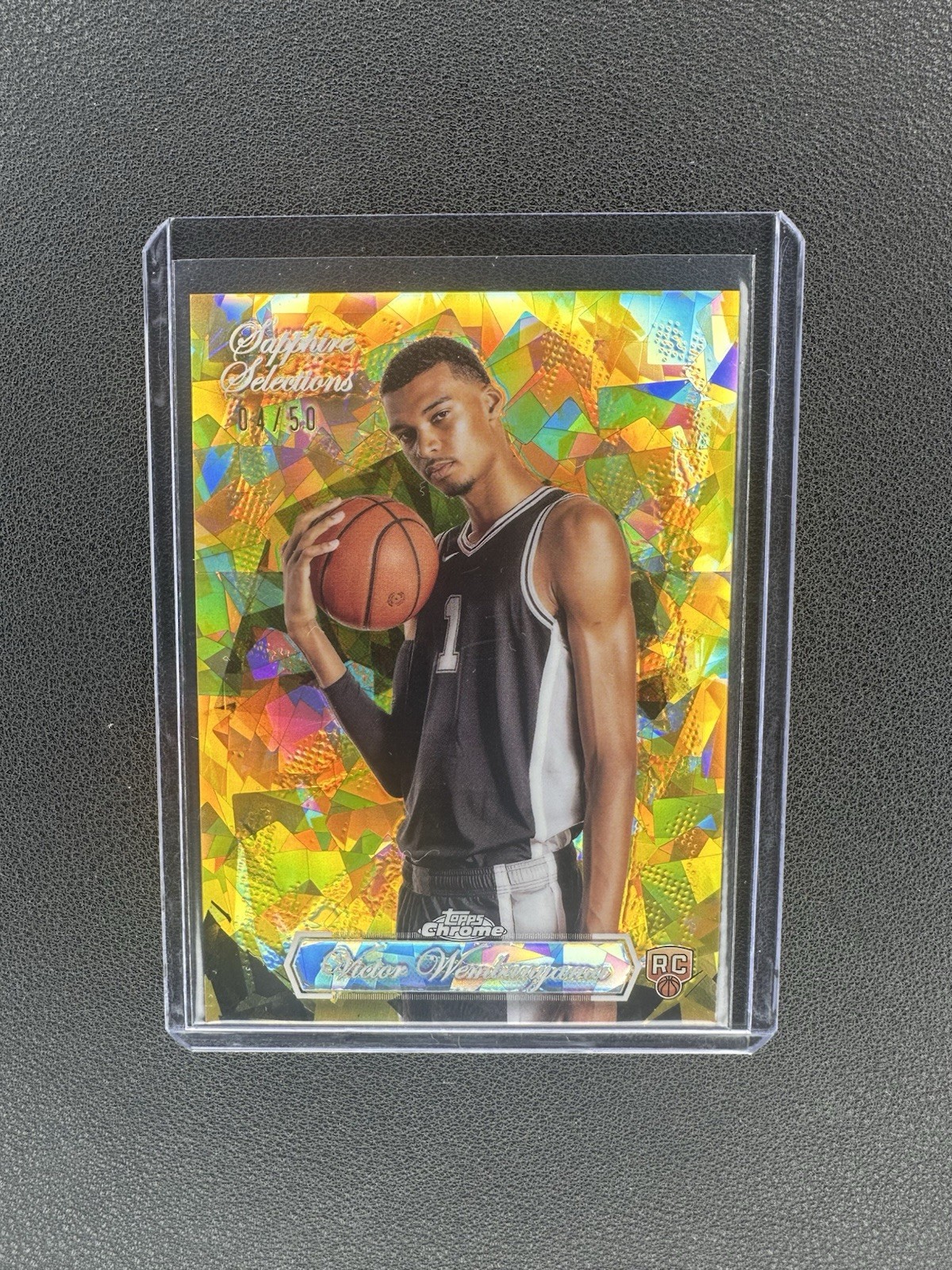 Victor Wembanyama 2023-24 Topps Chrome Gold /50 Sapphire Sapphire Selections RC