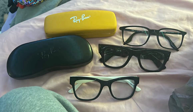 Ray-Ban RB5184 Black Rectangular Full Rim Plastic Eyeglasses Frames 52-18-145