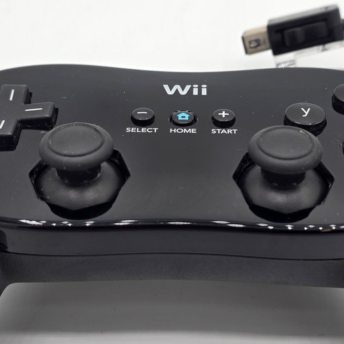 Nintendo Wii Classic Pro Controller RVL-005 Black Official Tested Working VGC - Picture 4 of 10
