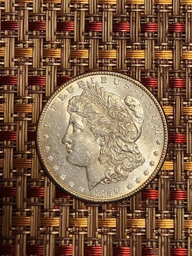 1889 Morgan Silver Dollar, High Grade Uncirculated