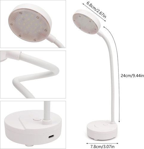 2 Pack LED Desk Lamps, Table Lamp, Night Stand Light for Home, 2 Pack, Modern - Picture 7 of 7