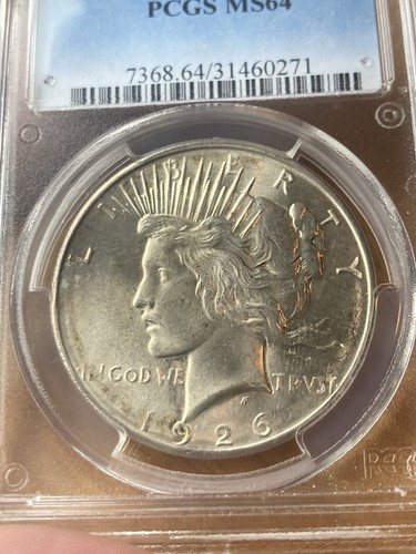 1926 D Peace Dollar - PCGS MS64 - Amazing Better Date Coin - Picture 5 of 6