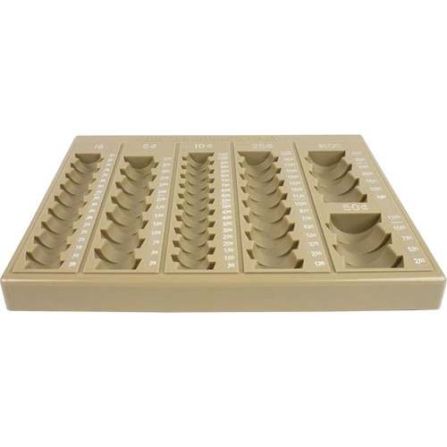 Bandeja de monedas suelta con cuenta automática ControlTek de 6 denominaciones (500025) - Imagen 2 de 2