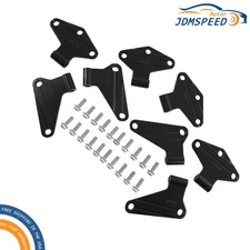 Door Black Heavy-duty Body Door Hinge Bracket Sets FOR 07-18 Jeep Wrangler JK 2 