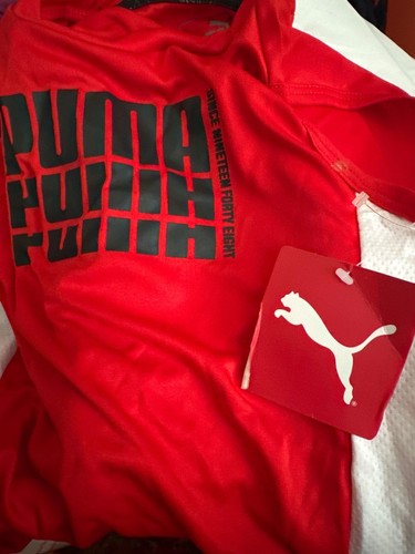 Puma Boys Muscle Shirt Toddler Size 5 RED - Picture 4 of 7