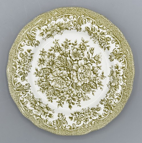 J & G Meakin Avondale Green Ironstone 7” Dessert Lunch Plates Set of 4 - Picture 8 of 10