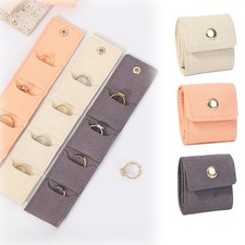 Travel Jewelry Bag Jewelry Pouch For Traveling Elegant Foldable Divided
