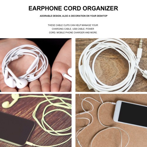 12 Pcs Wire Holder Magnetic Headphone Cable Earphone Organizer Wire Holder - 第 7/12 張圖片