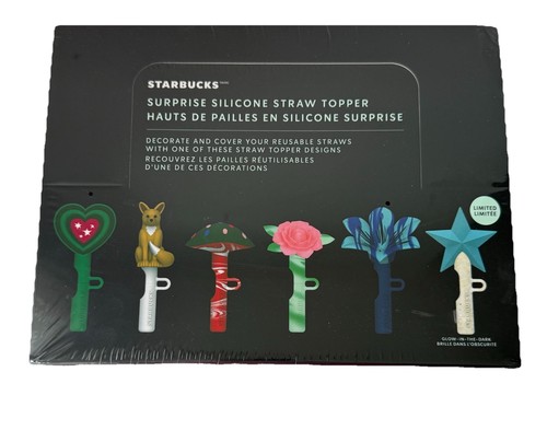 12 Starbucks Surprise Silikon Straw Topper Mystery Case Limited 2024 NEU versiegelt - Bild 1 von 5