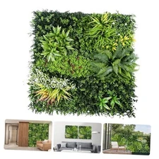Artificial Plant Wall Panels, 40"x 40" Greenery Boxwood Panels with UV B0001