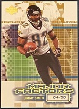 2003 Upper Deck Finite JIMMY SMITH 138 Major Factors Parallel SP #4/50 JAGS