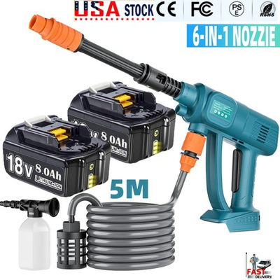 #ad Cordless High Pressure Jet Water Washer Gun Power Cleaner For Makita 8AH Battery $16.99