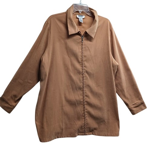 Chaqueta ligera Mainstreet Blues para mujer Chambery con cremallera talla 1X - Imagen 1 de 13