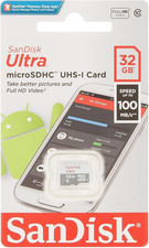 32GB Ultra MicroSDHC Class 10 UHS-I Card, 100MB/s Read Speed