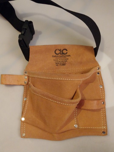 CLC Toolworks 3 Pocket Nail And Tool Bag With Poly Web Belt - Picture 3 of 13